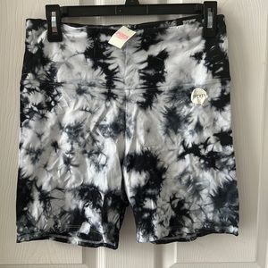 Victoria Secret Black tie die biker shorts